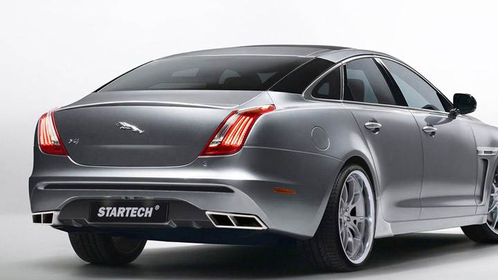 2010 STARTECH Jaguar XJ In Grey Back Pose